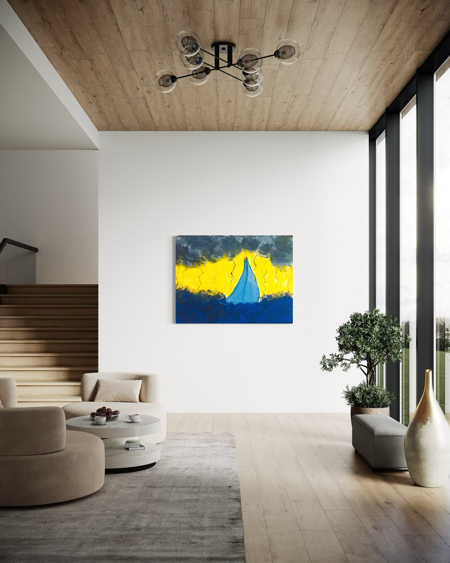 Storm On The Sea - Original 60X80