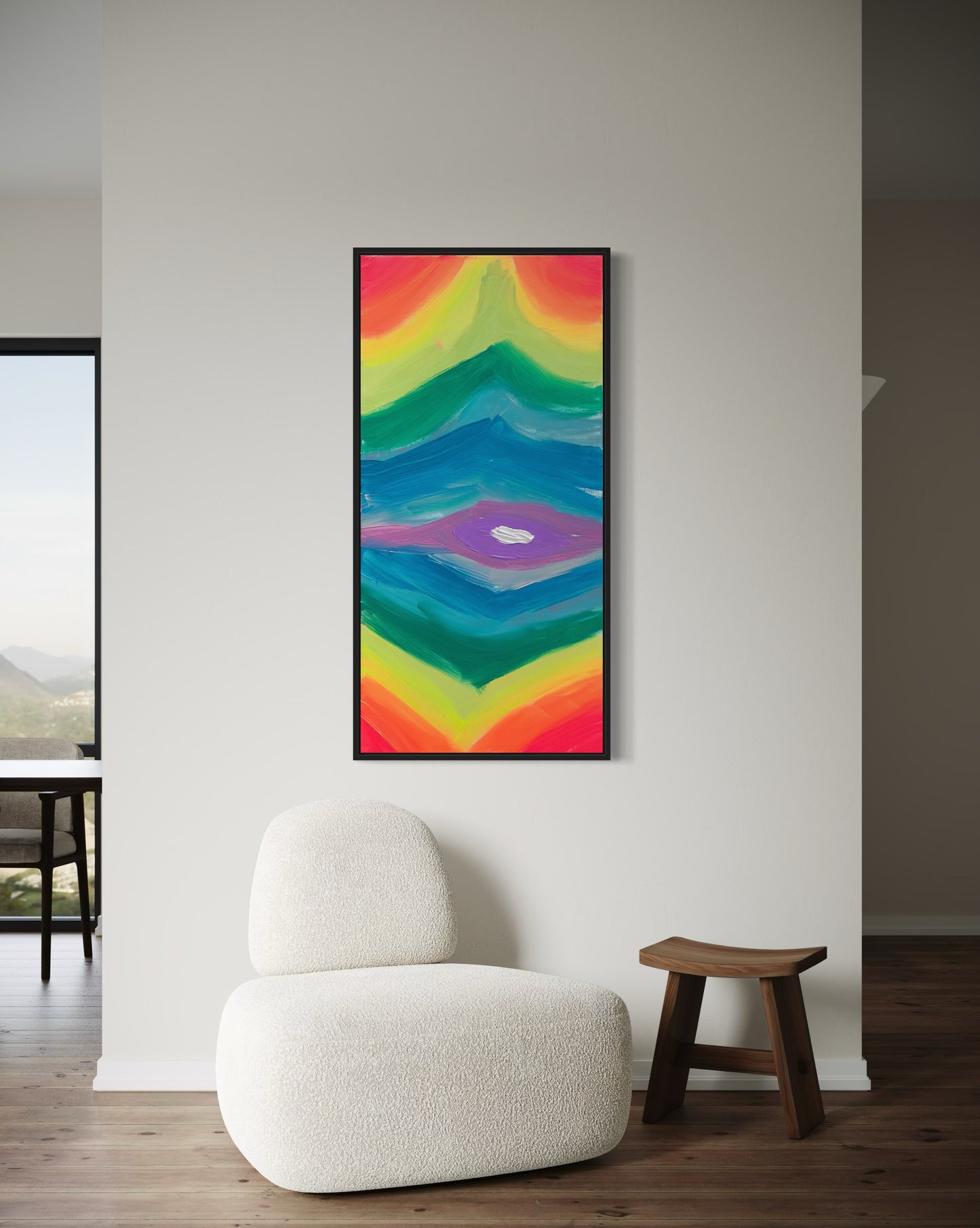 Rainbow Reflections - Original 100x50