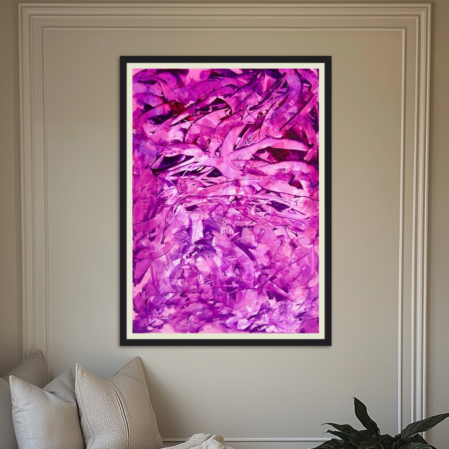 Wings Over the Purple Sea - Original 50X70cm