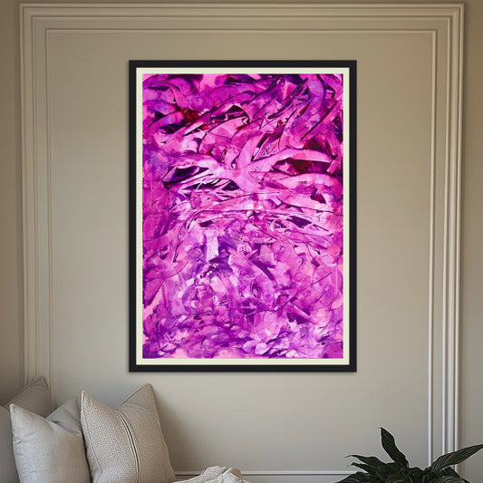 Wings Over the Purple Sea - Original 50X70cm