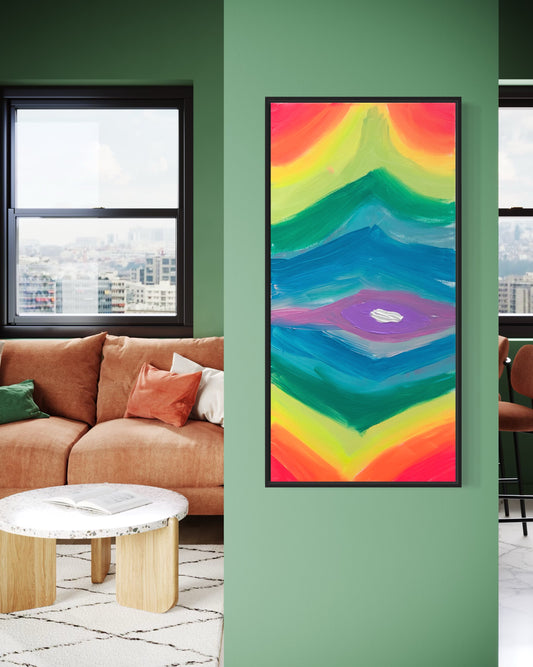 Rainbow Reflections - Original 100x50