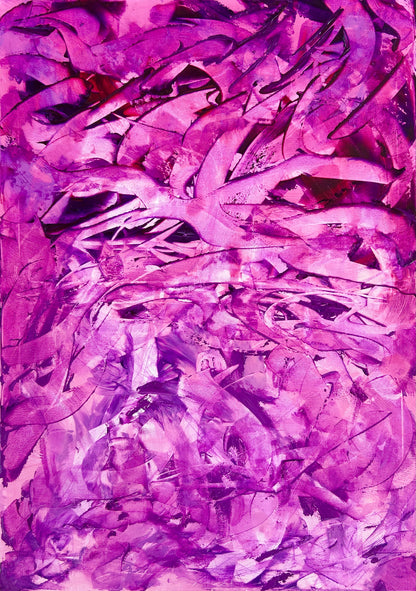 Wings Over the Purple Sea - Original 50X70cm
