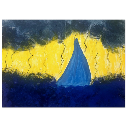Storm on the Sea acrylic-canva